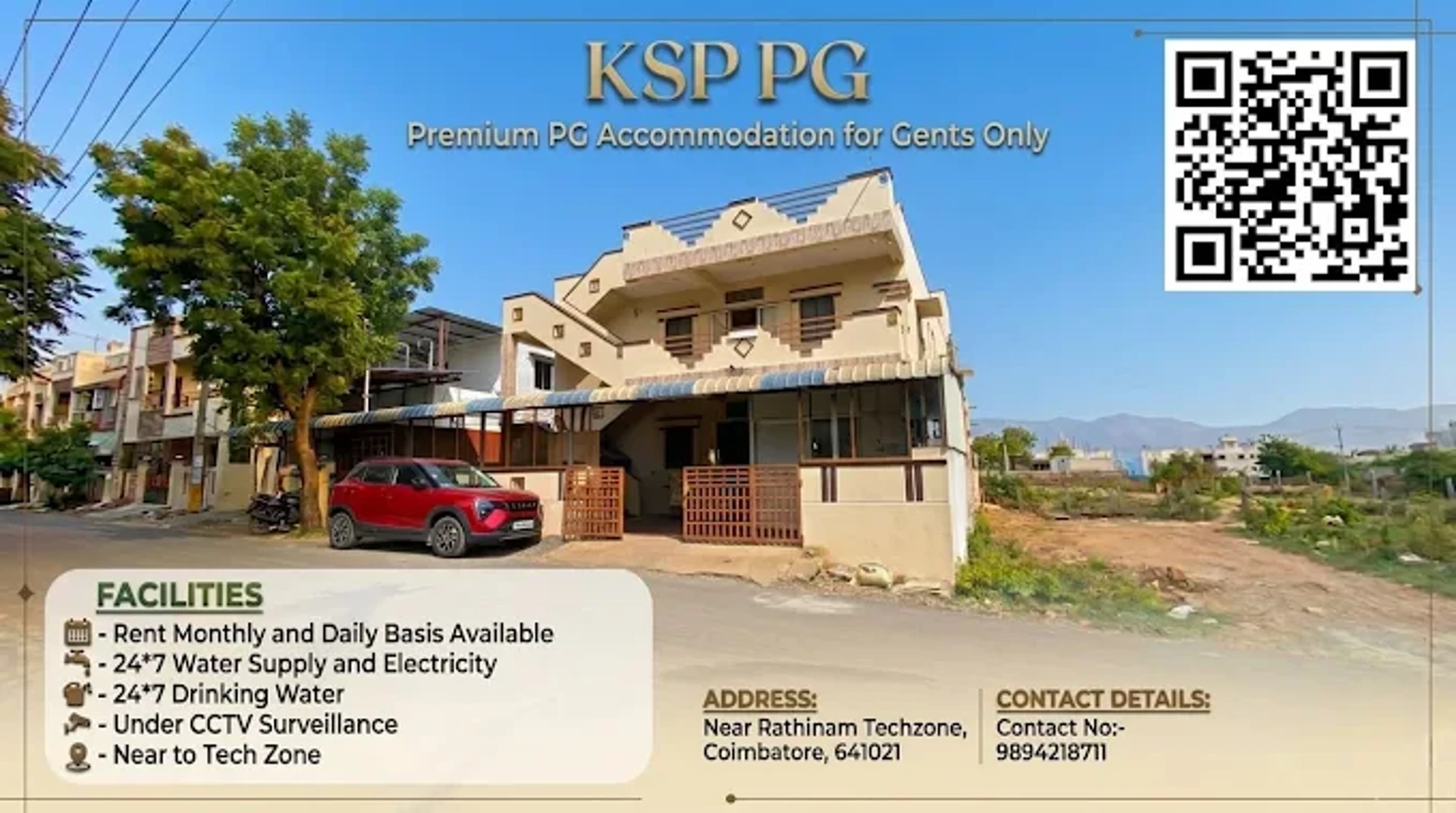 KSP Gents Pg — PG in Rathinam Grand Hall, Coimbatore