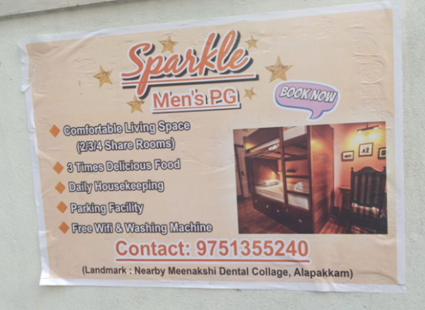 Sparkle Men's PG — PG in Porur, Chennai