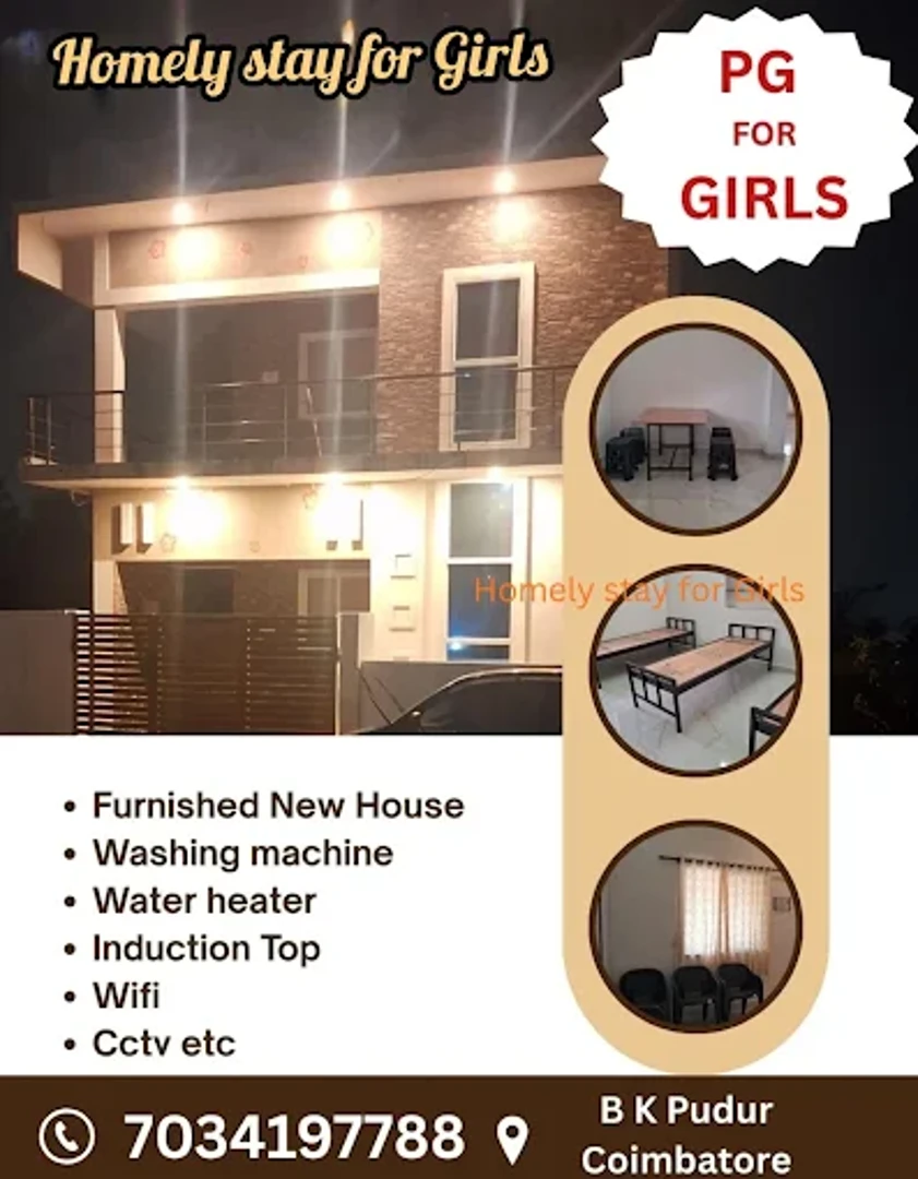 WHITE CASTLE Home Stay /Ladies Hostel /PG — PG accommodation in Kuniyamuthur, Coimbatore