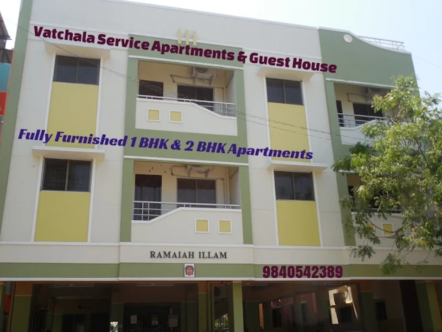 Vatchala Service Apartments — PG accommodation in Arumbakkam, Chennai